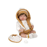 Muñeca Elegance 40cm Andie Naranja con Babero